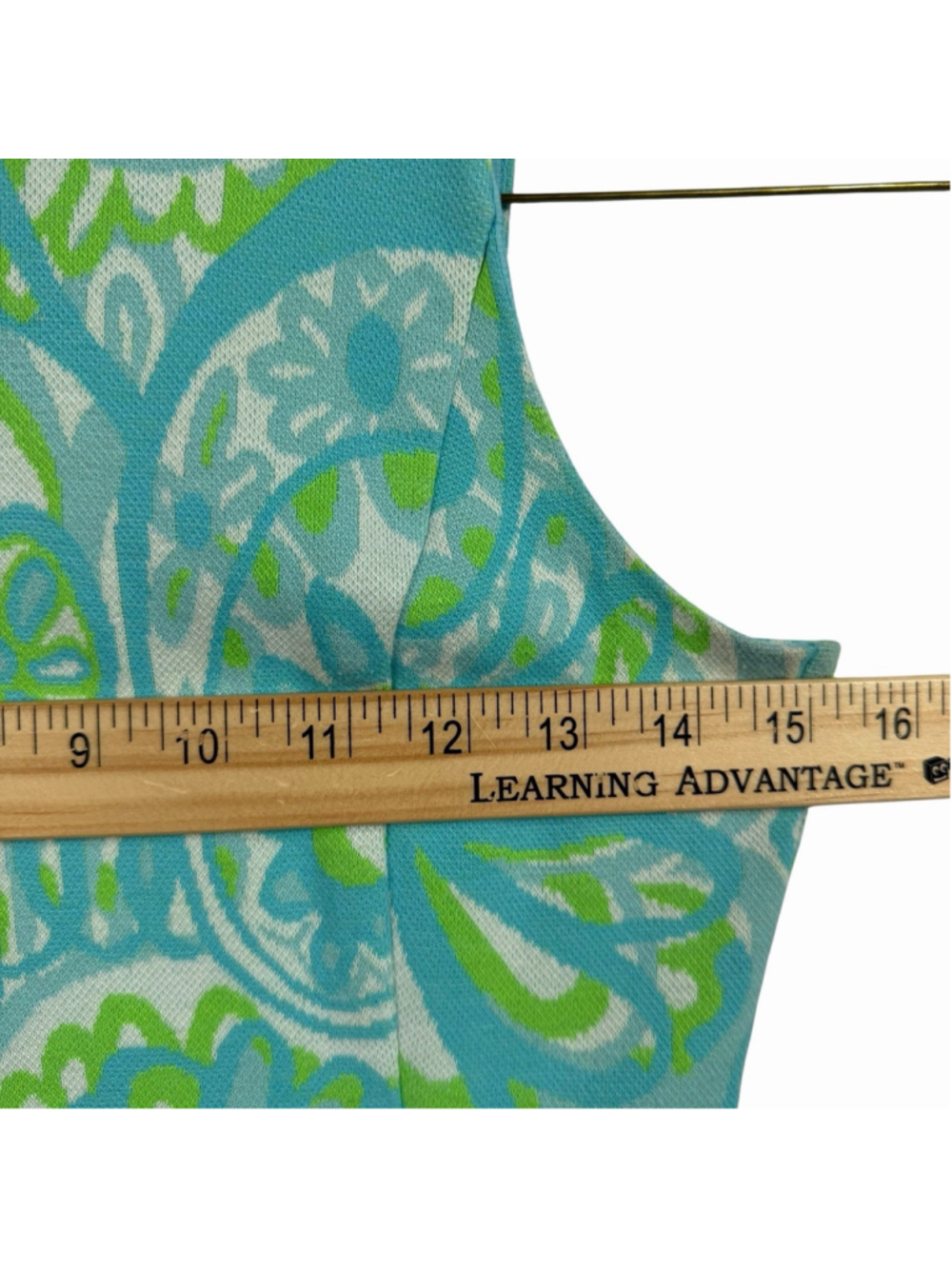 Lilly Pulitzer Janice Sheath Dress Blue Green Paisley Colorful Women's Size XS - Picture 8 of 9